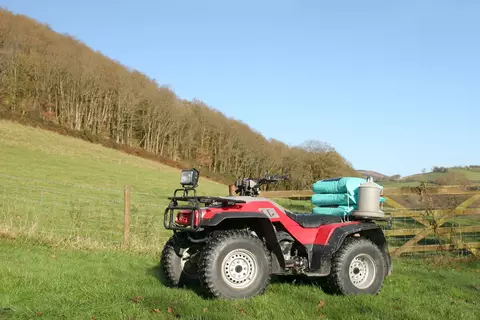 ATV on a farm